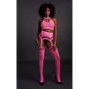 Ensemble Deux Pièces avec Top Court et Bas - Taille Unique - Rose Néon