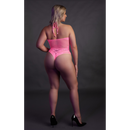 Body avec col halter - Grande taille - Rose néon