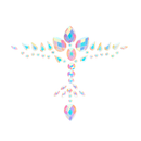 Autocollants de bijouterie corporelle - Poitrine