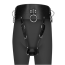 Ceinture avec support pour vibromasseur - Noir