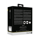 Harnais de tête avec gag à bouche ouverte et bouchon - Noir