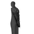 Menottes de bras à manches complètes à lacets - Noir