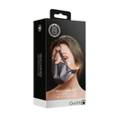 Harnais de tête avec couverture buccale et boule en silicone respirante - Noir