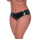 Shorty taille basse à fente - 2X - Noir