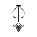 Gladiateur - String Attaché au Harnais avec Choker - S/M - Noir