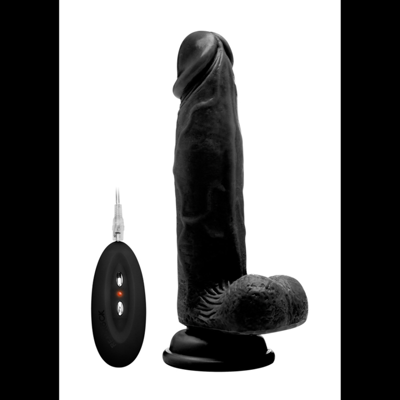 Vibrating Realistic Cock with Scrotum - 8 / 20 cm