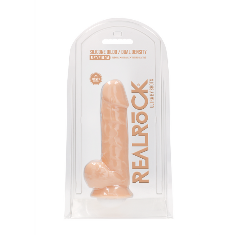 Silicone Dildo with Balls - 9 / 21,6 cm