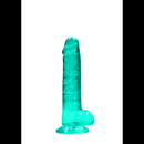 Dildo réaliste avec boules - 7 / 17 cm