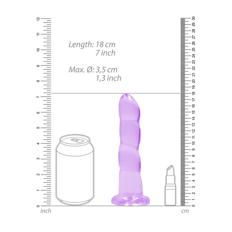 Non-Realistic Dildo with Suction Cup - 7 / 17 cm