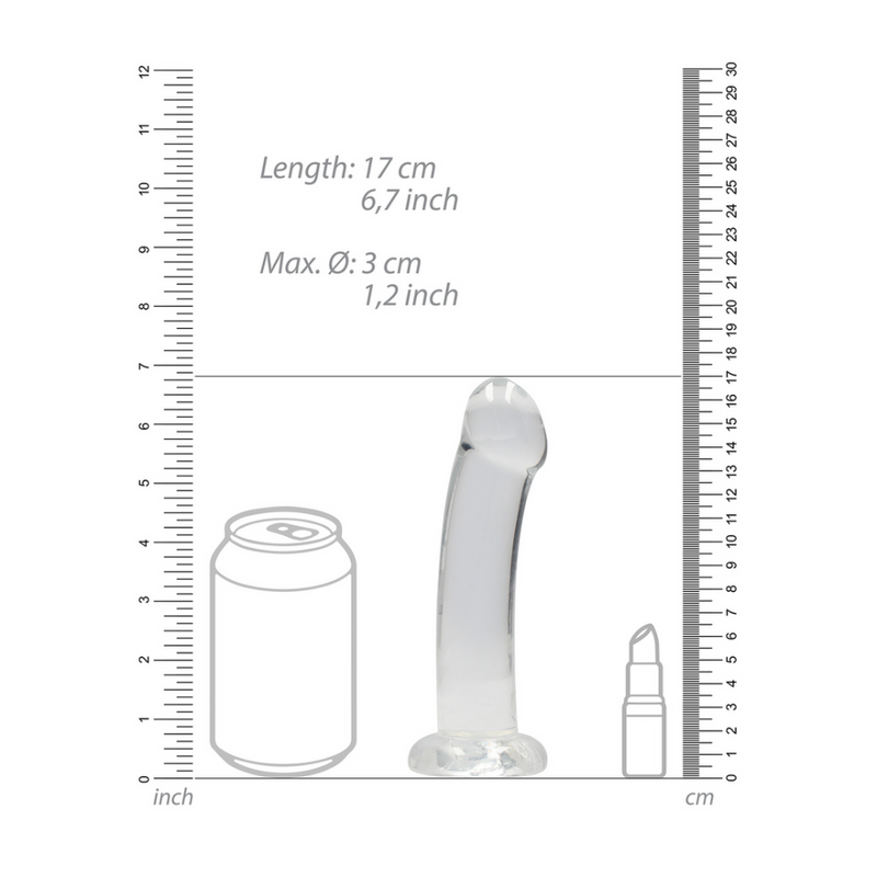 Non-Realistic Dildo with Suction Cup - 7 / 17 cm