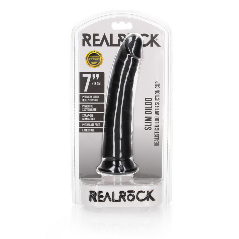 Slim Realistic Dildo with Suction Cup - 7 / 18 cm