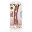 Dildo courbé réaliste avec ventouse - 10 / 25,5 cm