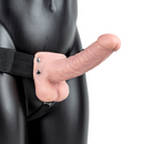 Strap-On Creux avec Boules - 7 / 18 cm