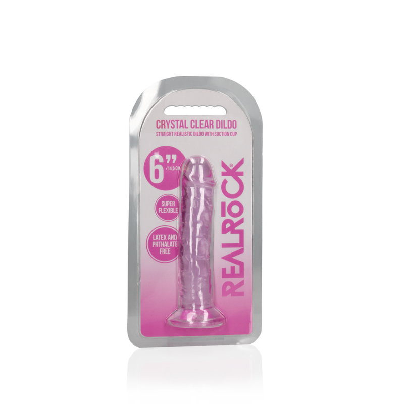 Straight Realistic Dildo with Suction Cup - 6'' / 14,5