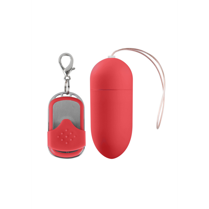 Vibrating Egg with 10 Speeds and Remote Control - L - Pink