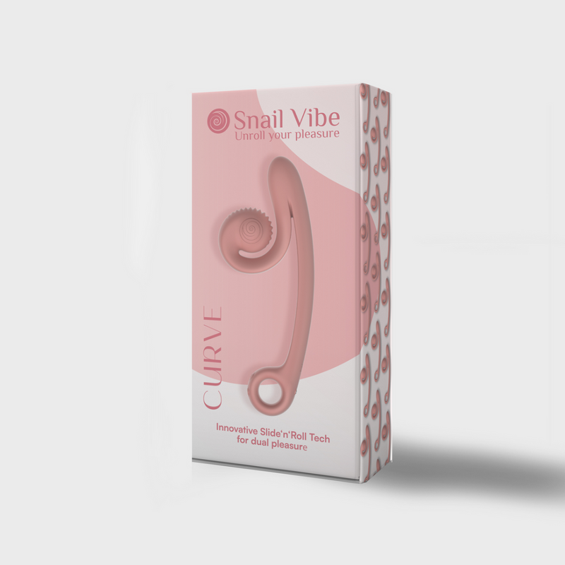 Snail Vibe - Curve Vibrator - Peachy Pink