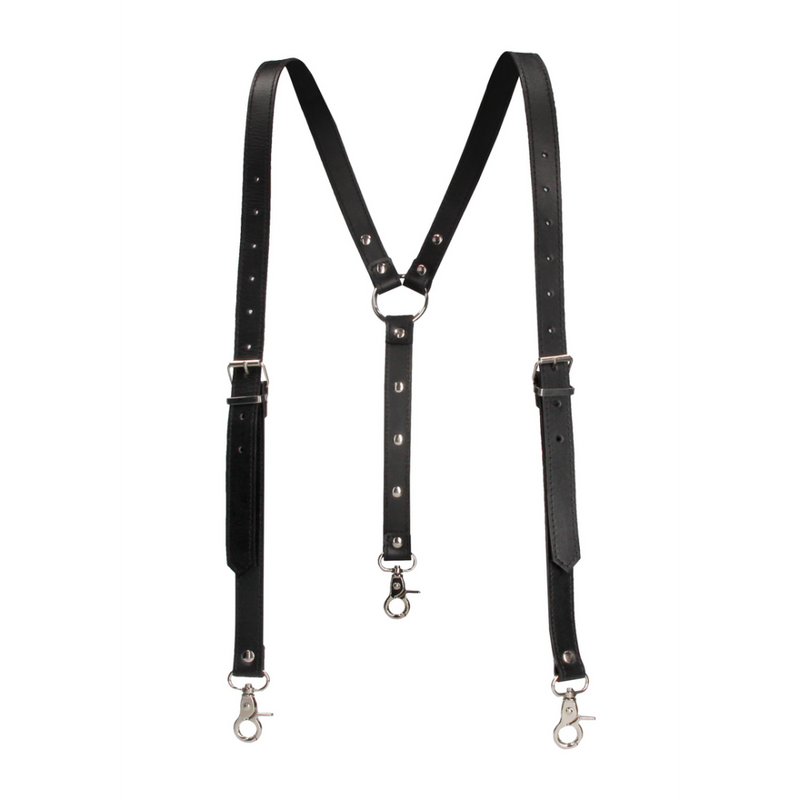 Split Leather Suspenders for Men