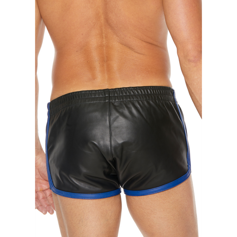 Leather Versatile Shorts - S/M - Blue